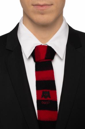 Striped wool tie, zdjęcie 2 Striped wool tie od Gucci